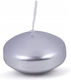 Floating Candle Tablet Donau Home Lacquered 48x28 Mm 12 Pieces Silver