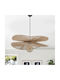 Opviq Daffodil Deckenleuchte Beige mit Seil für Lampenbirnensockel E27 48x48x55cm