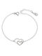 Senza Women's Bracelet with design Heart made of Silver
