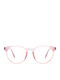 Red Raven Series Women's Acetate Blue Light Blocking Glasses Pink