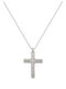 Atofio Kosmima Women's White Gold Cross 9K with Chain