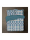 Isadore Lorraine Sheet Sets Queen 240x260cm. Limited Edition Sea-blue 4pcs