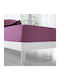 Isadore Lorraine Σεντόνι King Size με Λάστιχο 180x200+30εκ. Dark Rose 101