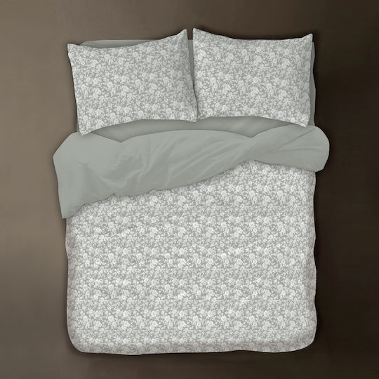 Isadore Lorraine Set Cearșafuri 240x260cm. Limited Edition Mini-floral(mineral-grey) 4buc