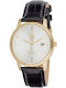 U.S. Polo Assn. Men's Watch Battery with Black Leather Strap