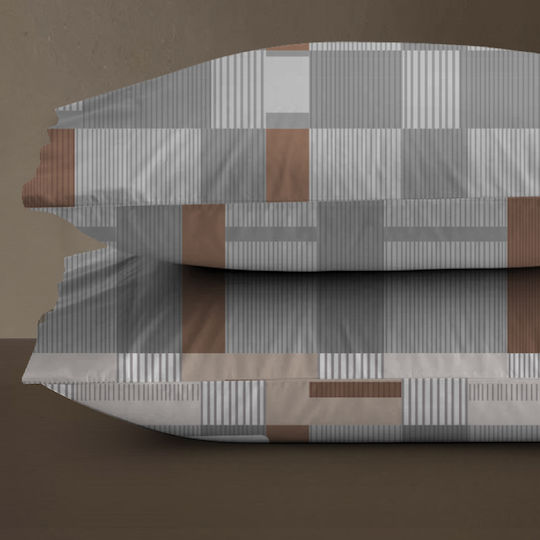 Isadore Lorraine Pillowcase Set Chocolat 50x70cm.