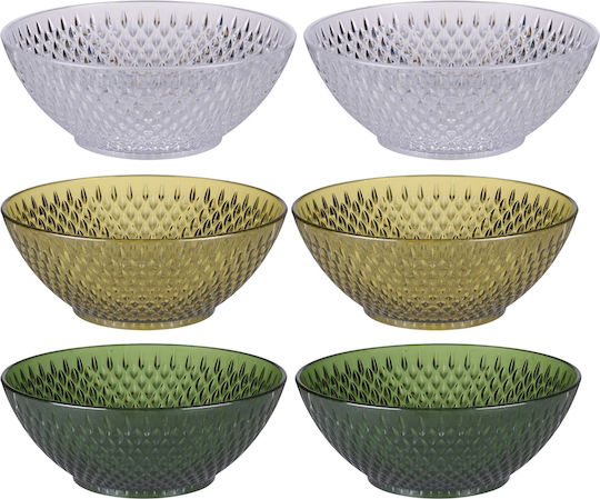 ArteLibre Serving Bowl Round Transparent 2pcs