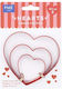 Set 3 Keksausstecher Herzformen Valentinstag PME