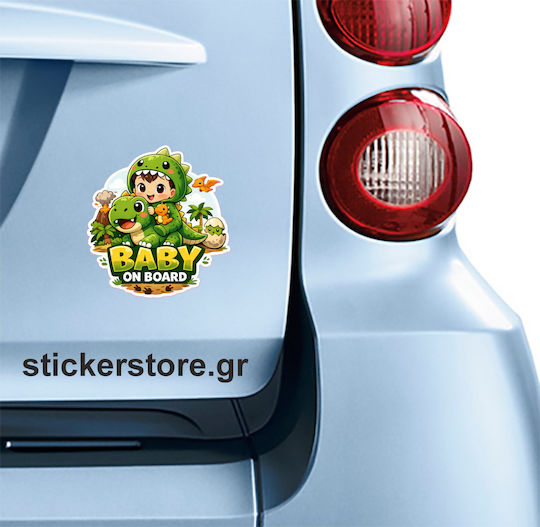Baby On Board Dinosaur Sticker No 236 Code 52531