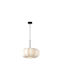 Eurolamp Pompia Κρεμαστό Φωτιστικό Λευκό με Ντουί E27 40x40x16.5εκ.