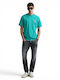 T-shirt Orange-Green