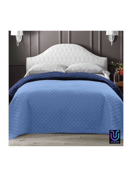 Go Smart Home Κουβερλί Υπέρδιπλο Σιελ-μπλε 220x250cm