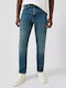 Pantalon De Blugi Pentru Bărbați Relaxed Tapered Fit Albastru Marin Închis