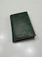 Leather Men's Wallet Classic Green