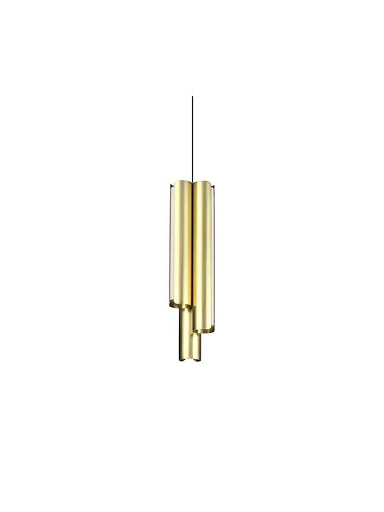 Ideal Lux Dorica Κρεμαστό Φωτιστικό Κίτρινο LED...