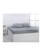 Silk Fashion Sheet Super-Double with Elastic 165x200+35cm. Quarry