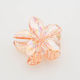 Haarspange Mit Blume Transparente Farben Orange
