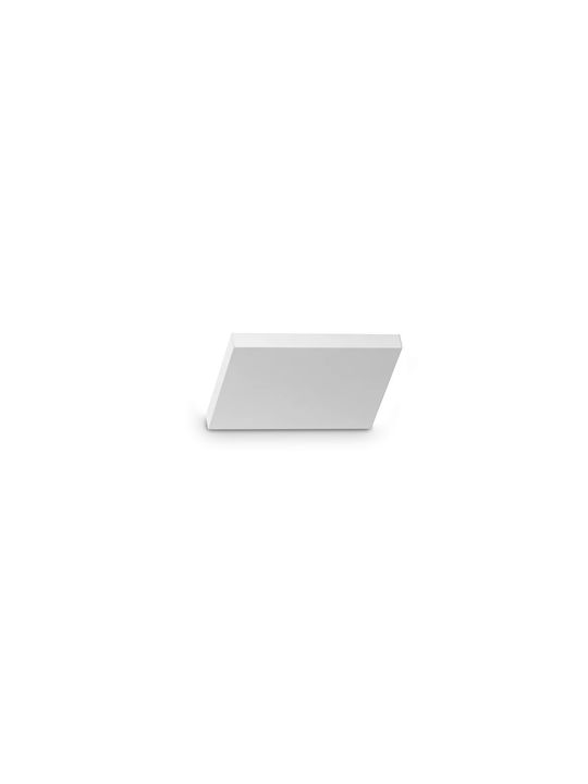 Ideal Lux Block Φωτιστικό Τοίχου με Ενσωματωμένο LED και Θερμό Λευκό Φως 15x12x2.5εκ.