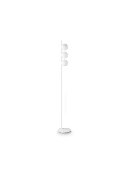 Ideal Lux Binomio Φωτιστικό Δαπέδου Υ160xΜ25εκ. με Ντουί για Λαμπτήρα G9 Λευκό