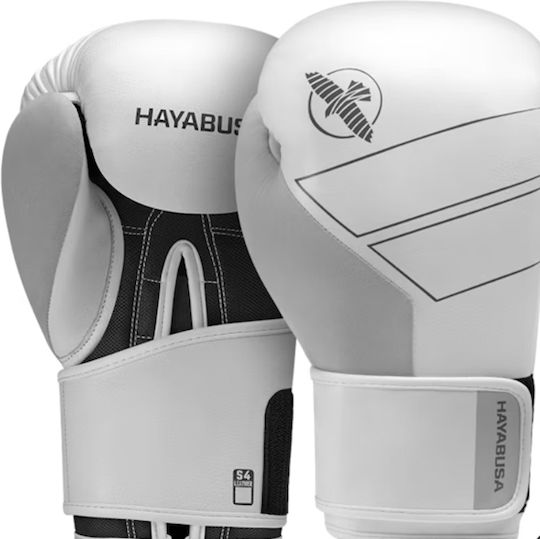 Hayabusa Γάντια Πυγμαχίας Δερμάτινα για Αγώνα Λευκά