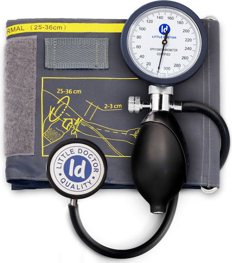 Little Doctor Ld 81 Tensiometru Mecanic Cu Stetoscop Inclus Manometru Mare Spațiu Pentru Stetoscop Utilizare Stânga-Dreapta
