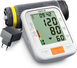 Little Doctor Ld 51a Electronic Arm Blood Pressure Monitor Xxl Display Arrhythmia Detector Who Indicator Date Time Display Power Adapter Included White Grey