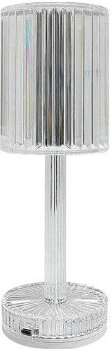 Eko Light Lampă de masă LED cu Abajur Transparent și Bază