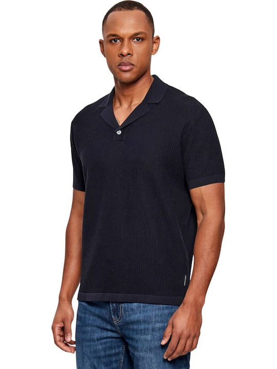 Armani Exchange Tricou Polo Albastru Marin