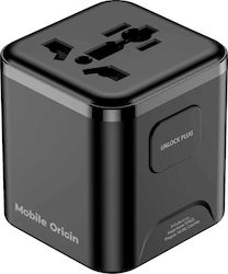 Mobile Origin MO-UTRA-PW30-BLK Αντάπτορας Πρίζας σε Universal Mobile Origin MO-UTRA-PW30-BLK Αντάπτορας Πρίζας σε Universal