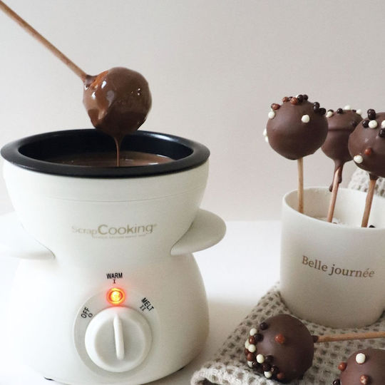 Scrap Cooking Electric Fondue Pot for 11 Persons Brown