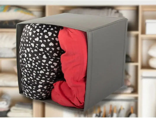 Verk Group Fabric Storage Box For Clothes in Gray Color 31x34x33cm 1pcs