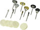 Dedra 08T608 Nylon Brush Set of 15pcs