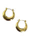 FantazyStores Earrings Hoops made of Steel Gold Plated