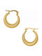 FantazyStores Earrings Hoops made of Steel Gold Plated