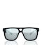Red Raven Maverick Unisex Sunglasses with Black Frame and Silver Mirror Lens 48953112330574