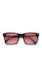 Red Raven Avenir Unisex Sunglasses with Black Frame and Red Lens