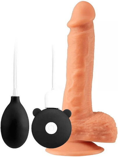 Smd Ultrawet 2.0 Realistic Squirting Dildo And Vibrator 2-in-1 Penetrating And Squirting Dildo With Suction Cup And Pump 20.5cm Flesh