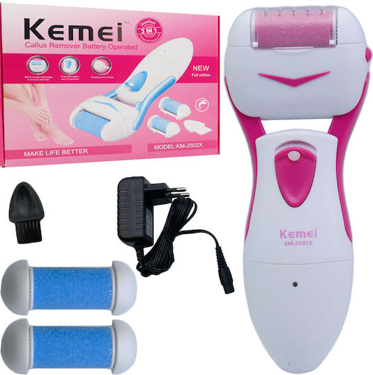 Echipament Electric Reîncărcabil Pentru Călcâie Calus Kemei Km-2502x Alb