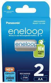 Panasonic Eneloop Επαναφορτιζόμενες Μπαταρίες AA 2000mAh 1.2V 2τμχ