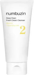 Numbuzin No.2 Deep Clean Fresh Cream Cleanser Cream Facial Cleanser 120ml Numbuzin No.2 Deep Clean Fresh Cream Cleanser Cream Facial Cleanser 120ml