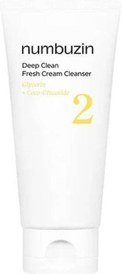 Numbuzin No.2 Deep Clean Fresh Cream Cleanser Facial Cleansing Cream with Moisturizing Action 120ml