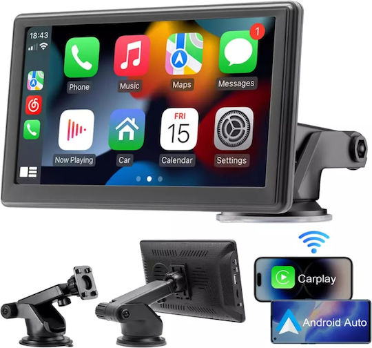 Wireless 7” Touch Screen Apple CarPlay Android Auto