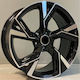 Audi Style 803 9.5x21 5x112 Et25 Black Face Machined
