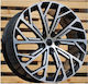 Audi Style 337 9x21 5x112 Et37 Black Face Machined