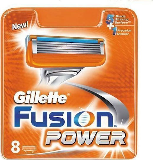 Gillette Fusion Power Capete de schimb cu 5 lame și bandă lubrifiantă 8buc
