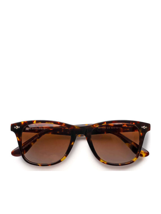 Red Raven Daniel Unisex Γυαλιά Ηλίου με Καφέ Σκελετό και Κόκκινο Φακό 47577631818062