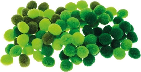 Brewis Pom Pom Pom12 1cm Grüne Schattierungen 100 Stück