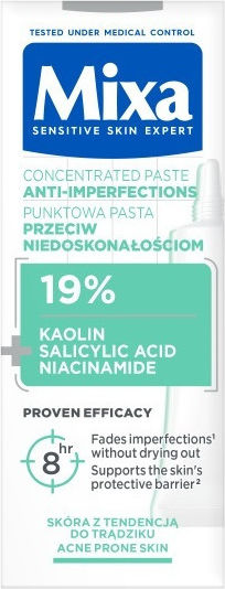 Mixa Concentrated Spot Paste Against Imperfections Face Day Cream Against Acne 15ml