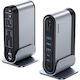 Dock / USB-C Stație de andocare cu HDMI/DisplayPort 4K PD Ethernet și conexiune 3 monitoare Argintiu (B0CPLTYNPZ)