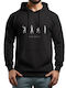 Sweatshirt mit Kapuze Black